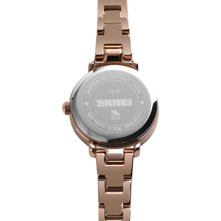 Skmei 1410 Lady Quartz Watch European and American Fashion Watch Business Leisure Steel Belt Lady Watch
