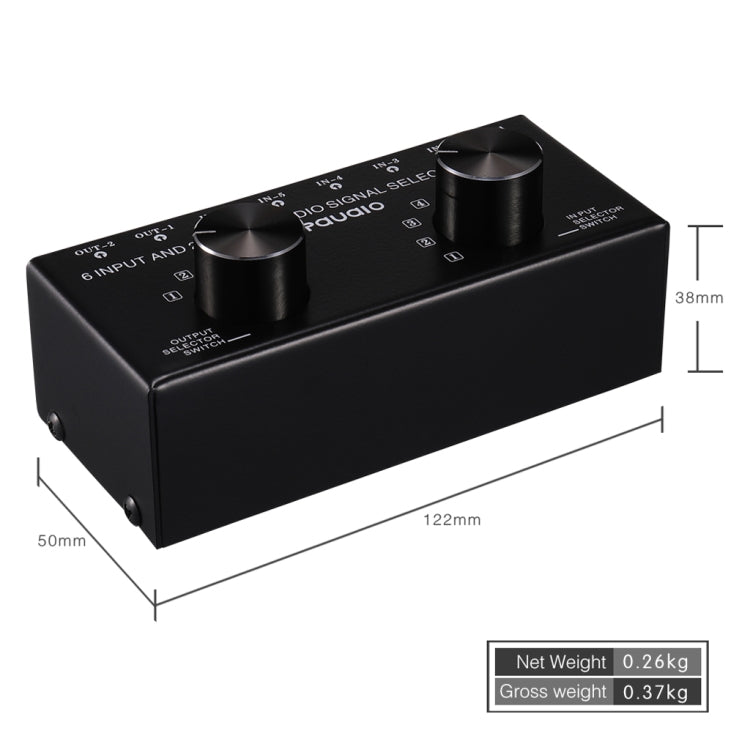 B026 6 Input 2 Output Or 2 Input 6 Output Audio Signal Source Selection Switcher RCA Port