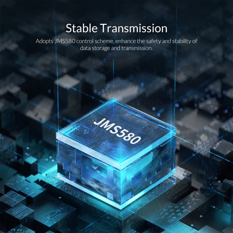 ORICO TCM2F-C3 NGFF M.2 Hard Drive Enclosure,Tool Free Type-C Interface Transparent Hard Disk Box