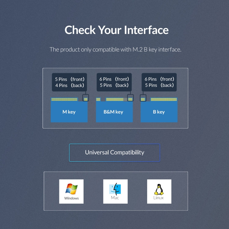 ORICO PVM2F-C3  NGFF M.2 SSD Hard Drive Enclosure