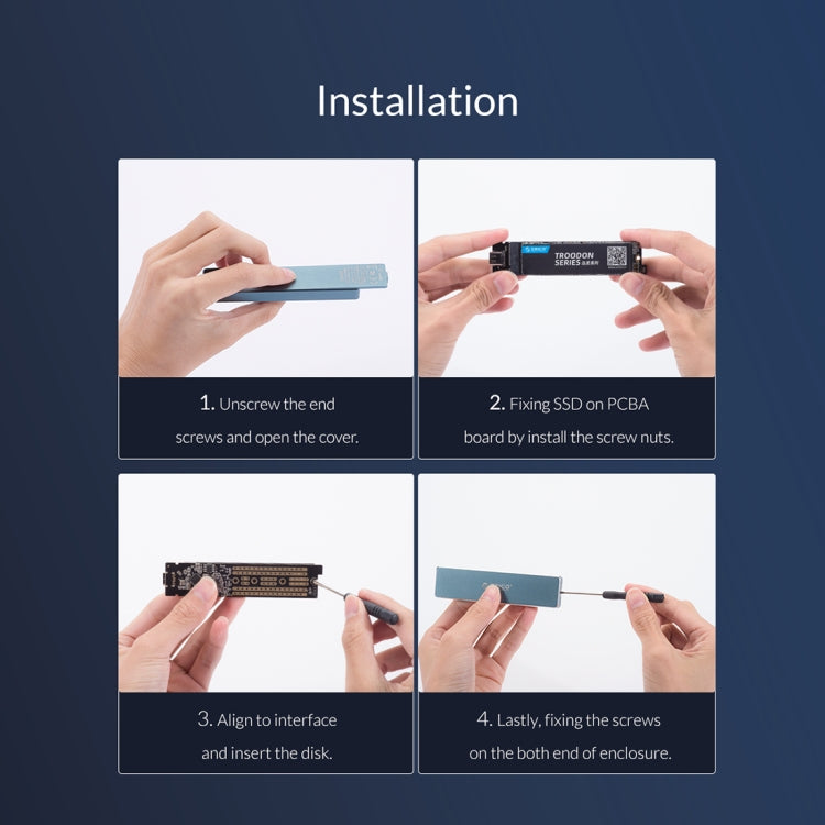 ORICO PVM2F-C3  NGFF M.2 SSD Hard Drive Enclosure