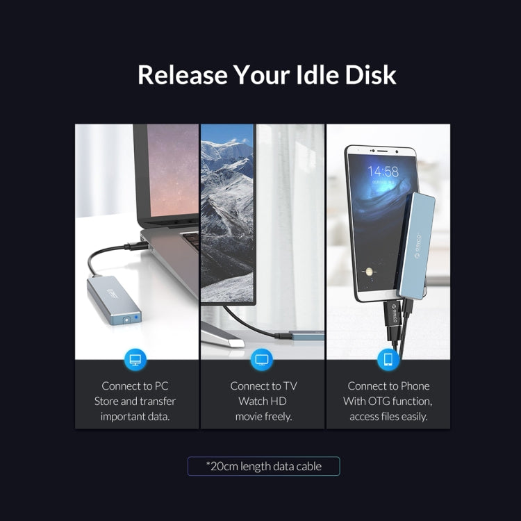 ORICO PVM2F-C3  NGFF M.2 SSD Hard Drive Enclosure