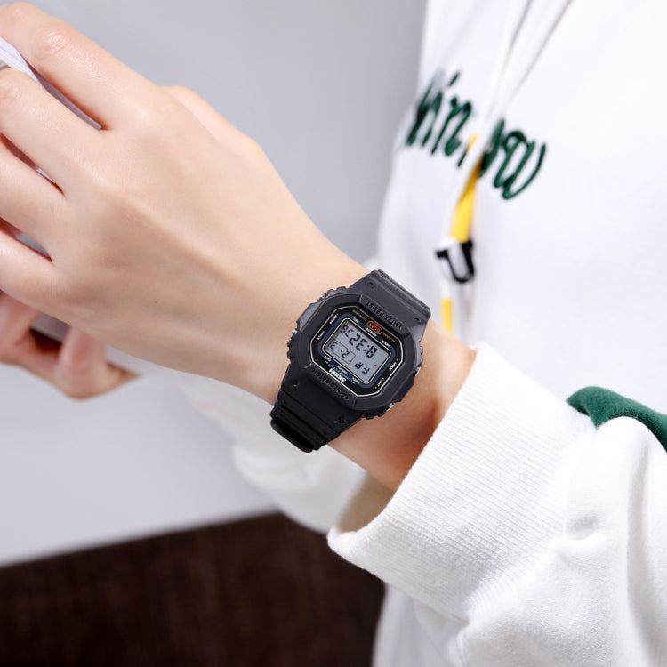 Skmei 1608 Multi-Function Student Electronic Watch Waterproof Timing Silicone Sports Watch