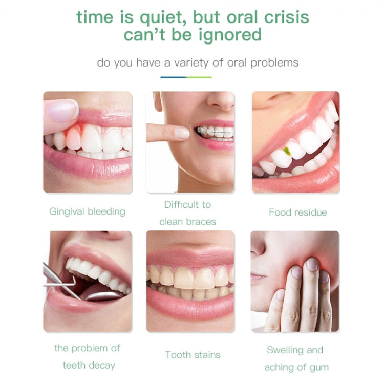 Wireless Water Floss Cleaner Portable 1400mAh USB-Rechargeable Water Flosser IPX7 Waterproof Oral Irrigator, Water Tannk Capacity: 300ML