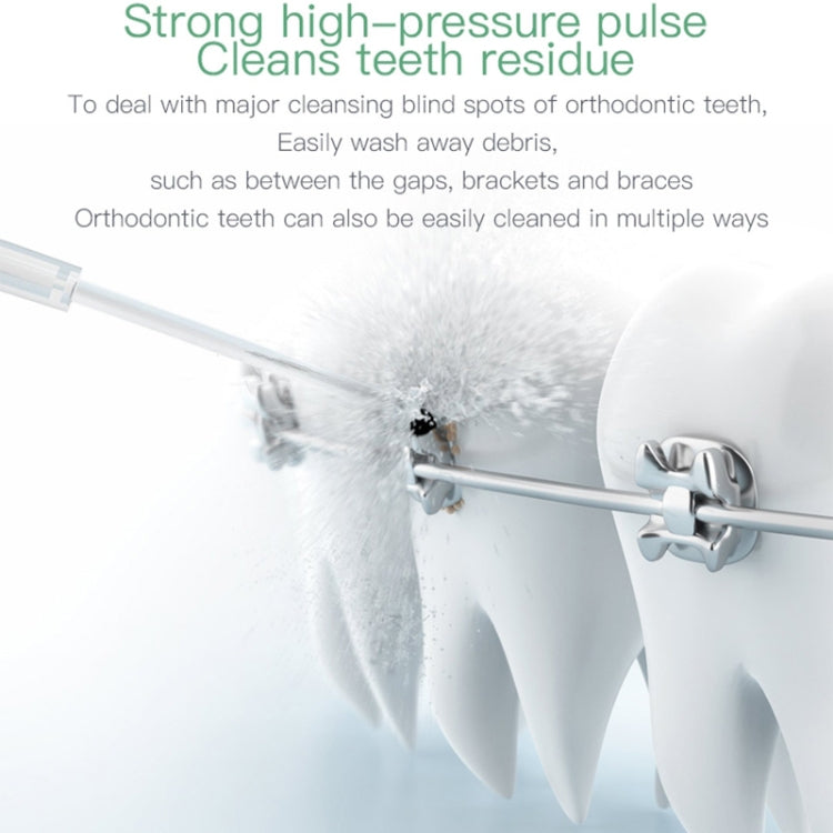 Wireless Water Floss Cleaner Portable 1400mAh USB-Rechargeable Water Flosser IPX7 Waterproof Oral Irrigator, Water Tannk Capacity: 300ML