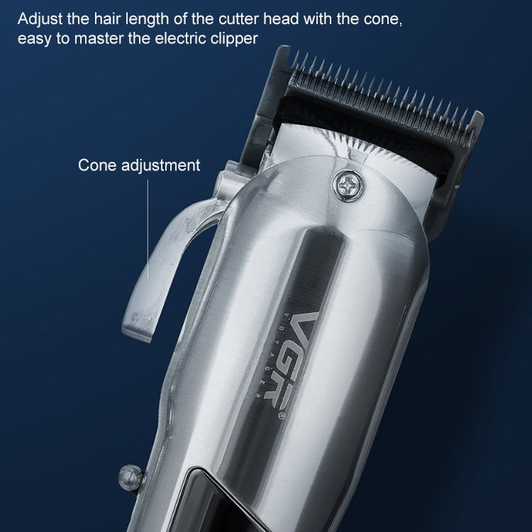 VGR V-278 10W USB Metal Electric Hair Clipper with LED Digital Display
