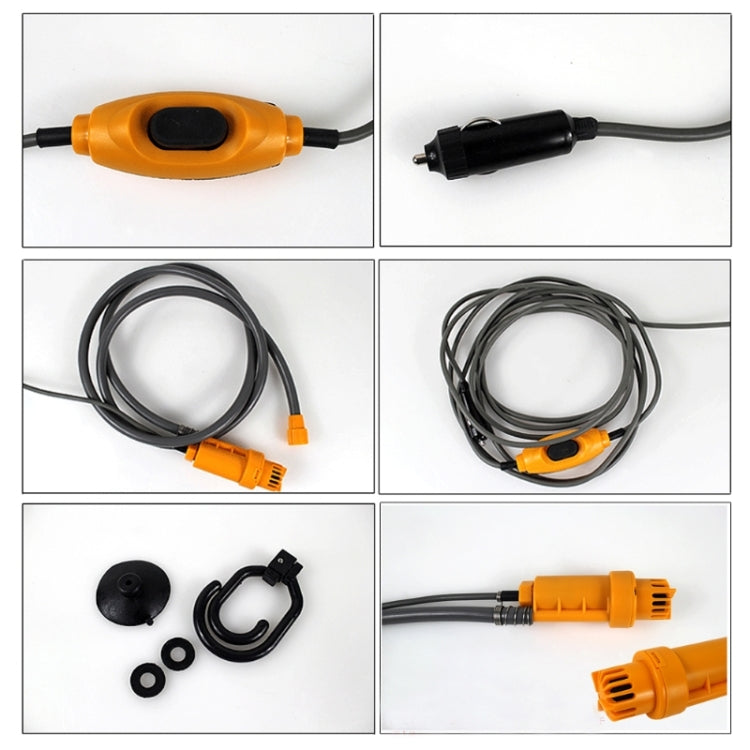 12V Portable Electric Car Plug Outdoor Camper Caravan Van Camping Travel Shower