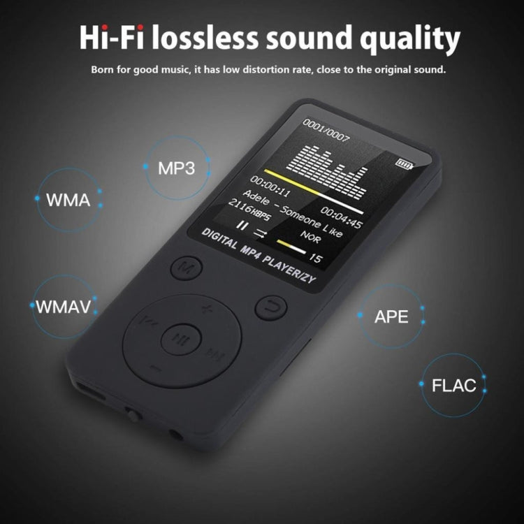 2019 Fashion Portable MP4 Lossless Sound Music Player FM Recorder walkman player mini Support music, radio, recording, 3