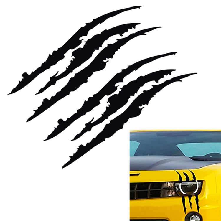 Reflective Car Sticker Monster Scratch Stripe Claw Marks Car Auto Headlight Decoration Vinyl Decal Car Stickers, Size:40X12cm