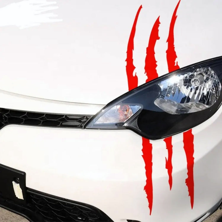 Reflective Car Sticker Monster Scratch Stripe Claw Marks Car Auto Headlight Decoration Vinyl Decal Car Stickers, Size:40X12cm