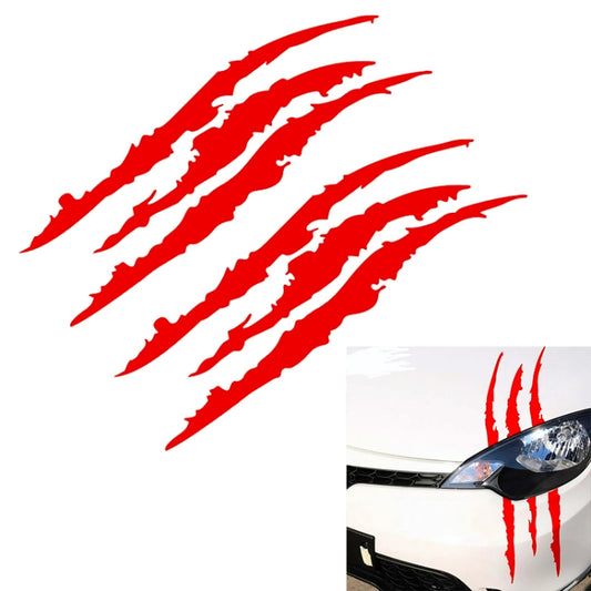 Reflective Car Sticker Monster Scratch Stripe Claw Marks Car Auto Headlight Decoration Vinyl Decal Car Stickers, Size:40X12cm