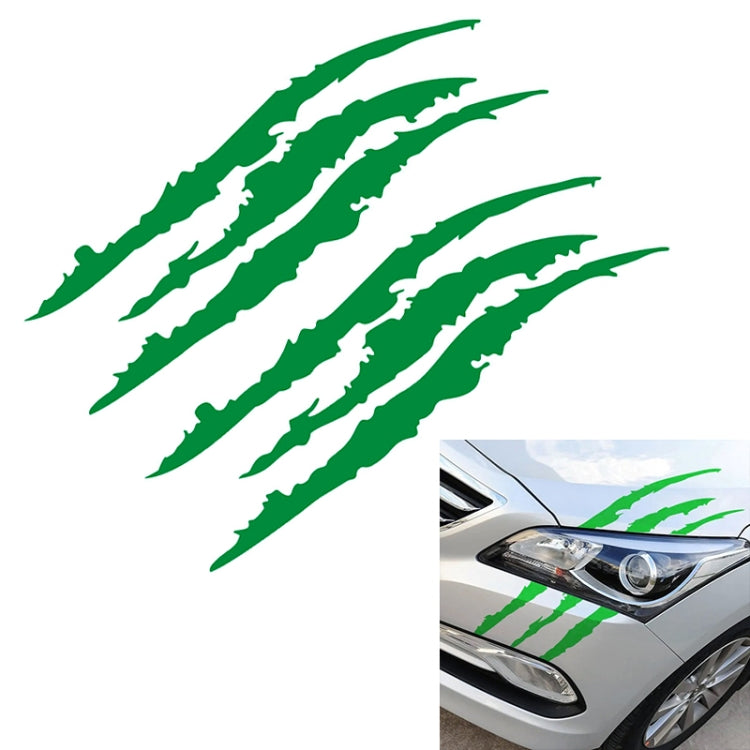 Reflective Car Sticker Monster Scratch Stripe Claw Marks Car Auto Headlight Decoration Vinyl Decal Car Stickers, Size:40X12cm