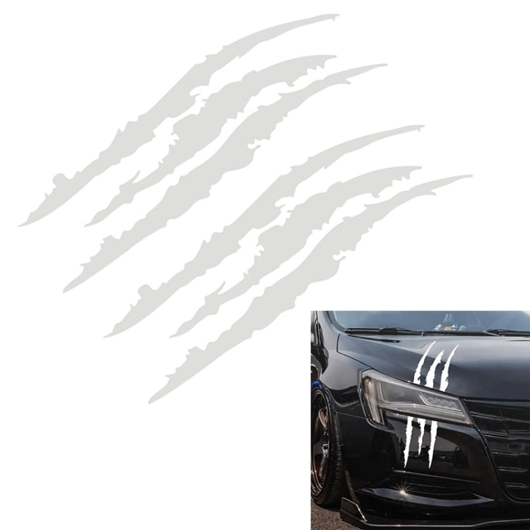 Reflective Car Sticker Monster Scratch Stripe Claw Marks Car Auto Headlight Decoration Vinyl Decal Car Stickers, Size:40X12cm