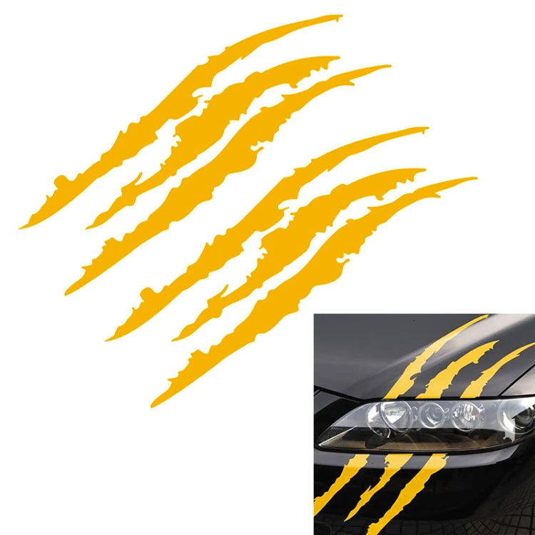 Reflective Car Sticker Monster Scratch Stripe Claw Marks Car Auto Headlight Decoration Vinyl Decal Car Stickers, Size:40X12cm