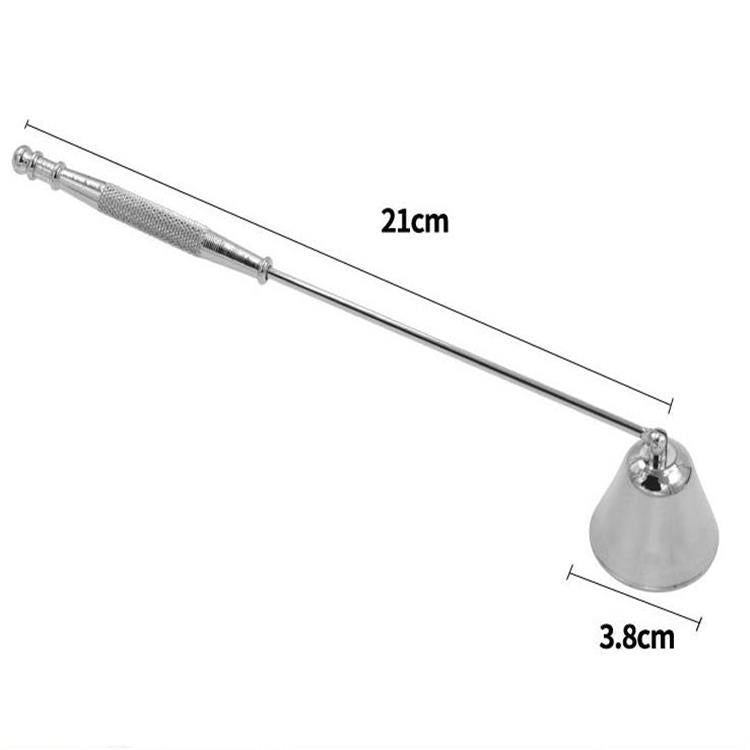 Bright Chrome Silver Candle Mask Candle Extinguisher Aroma Candle Candle Accessories