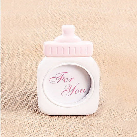 Baby Bottle Shape Plastic Photo Frame Square Photo Frame Decoration Home Decor