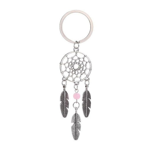 2 PCS Fashion Simple Dream Catcher Series Beads Keychain