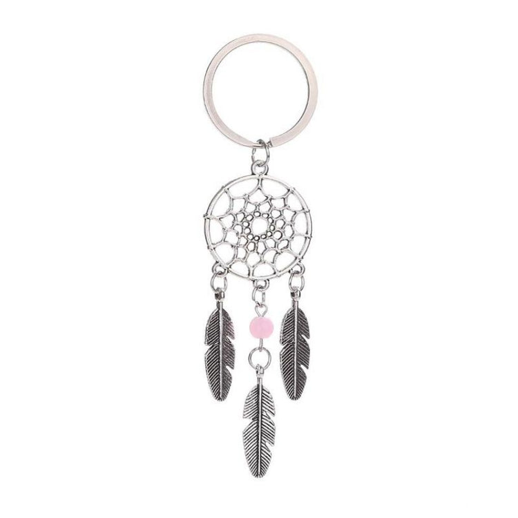 2 PCS Fashion Simple Dream Catcher Series Beads Keychain