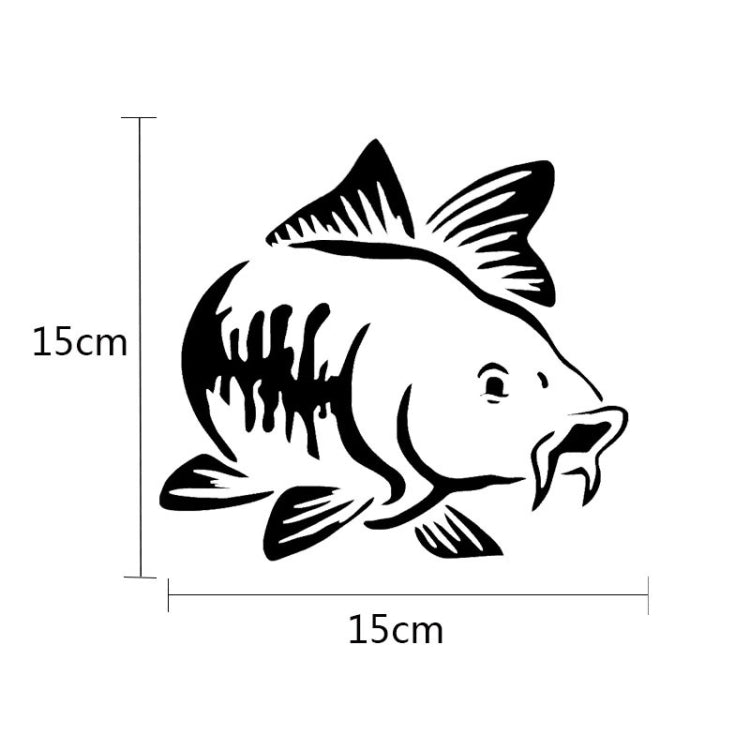 20 PCS Carp Fish Shape Window Car Sticker Reflective Car Styling Decoration