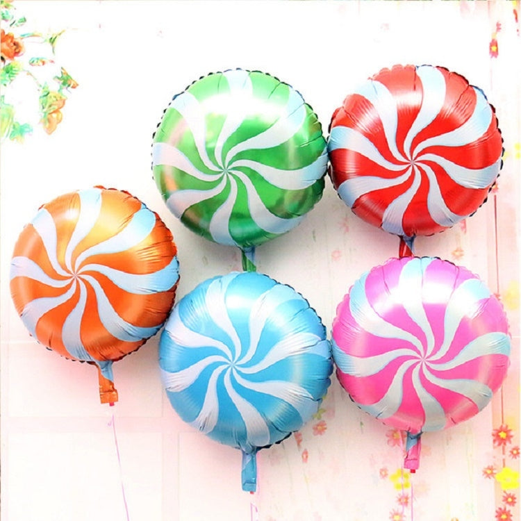 5 PCS Round Candy Lollipop Aluminum Film Balloon for Wedding Party Decoration