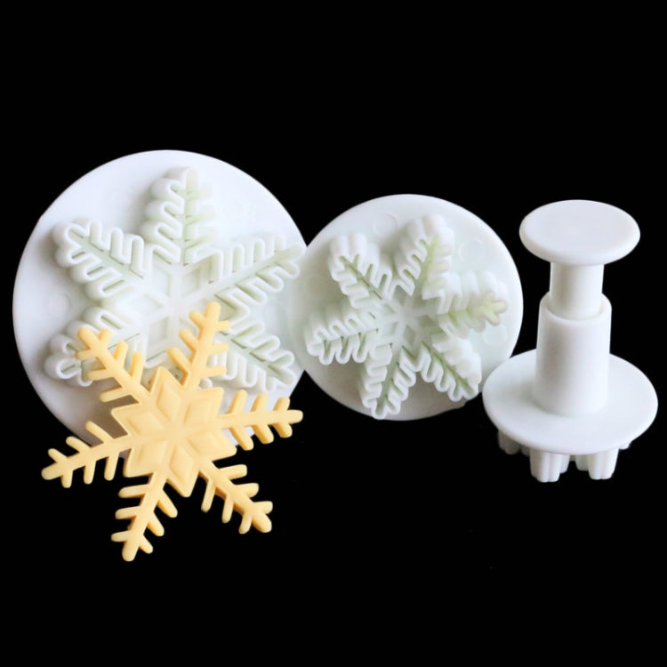 6 PCS Fondant Cake Tool Fine Snowflake Spring Mould Set