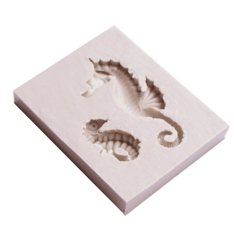 2 PCS Hippocampus DIY Modeling Mold Fondant Silicone Cake Chocolate Mold Baking Tool
