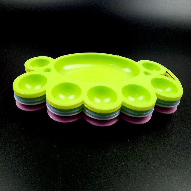 10 PCS Plastic Cartoon Small Ankle Color Palette Children's Painting Toys