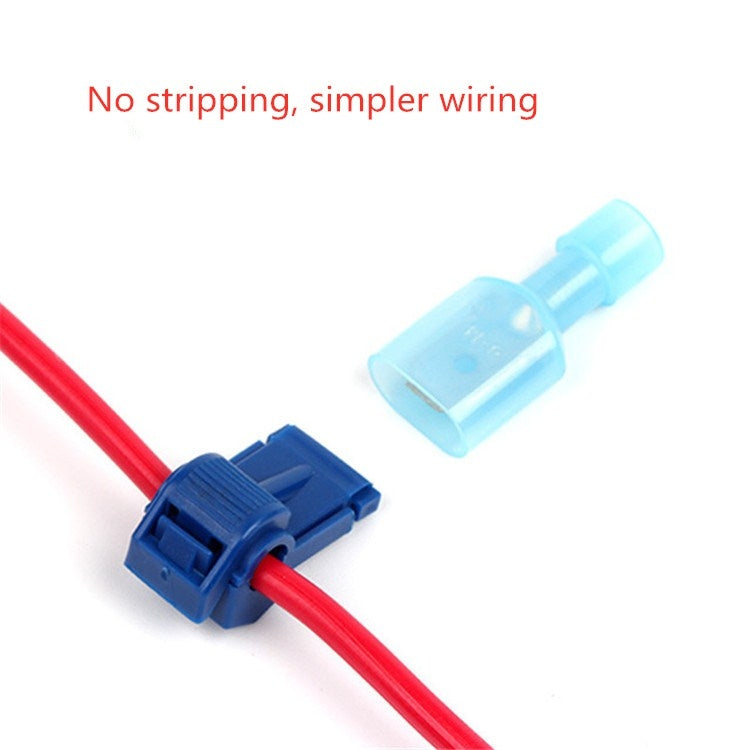 10 PCS T-type Quick-break Wire-free Fast Wire Terminal Clam
