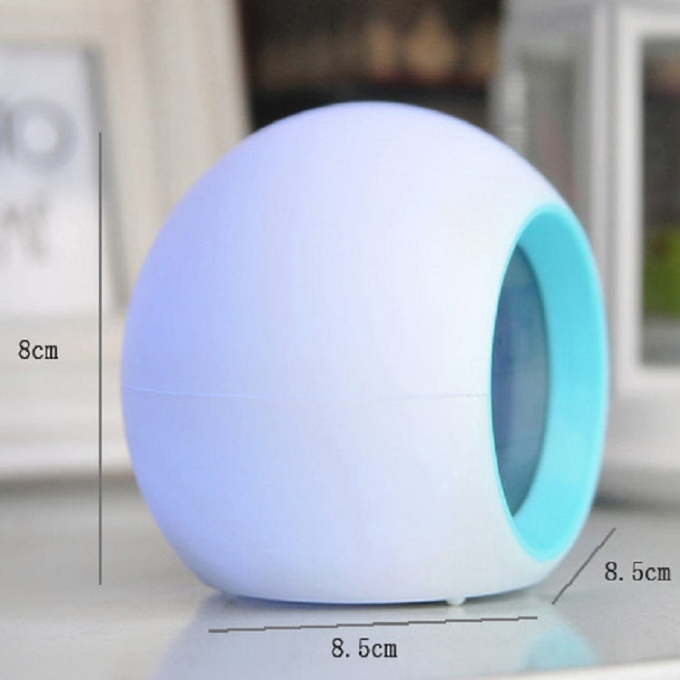 Round Color Light Gradient Alarm Clock Perpetual Calendar Clock