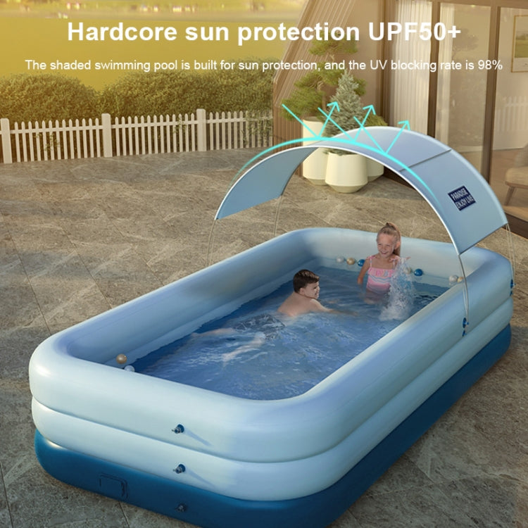 PVC Shade Wireless Automatic Inflatable Swimming Pool Household Children Swimming Pool Large Outdoor Plastic Pool with Shed