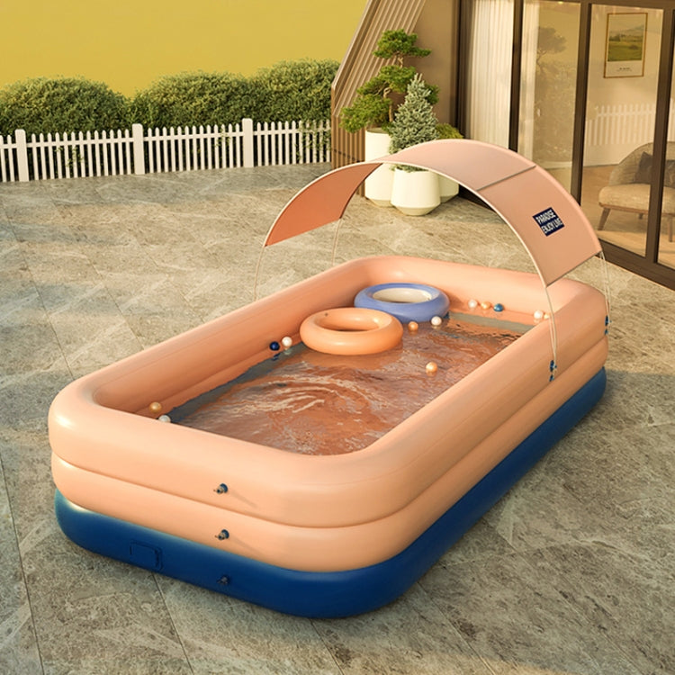 PVC Shade Wireless Automatic Inflatable Swimming Pool Household Children Swimming Pool Large Outdoor Plastic Pool with Shed