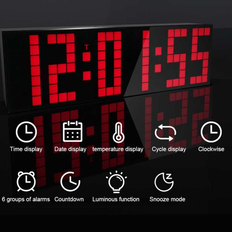 Digital Electronic Alarm Clock Creative LED Desk Clock US Plug