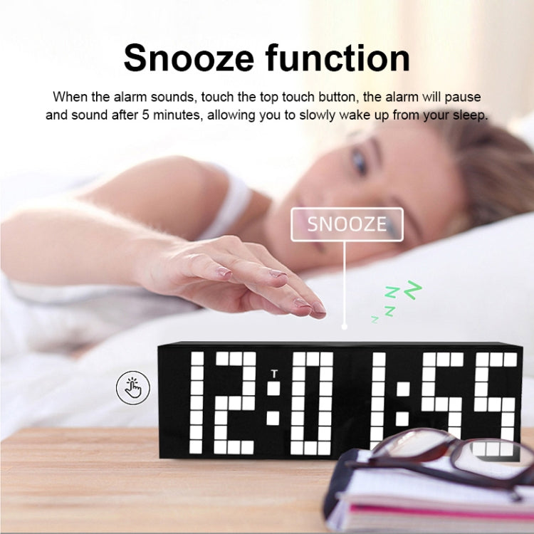 Digital Electronic Alarm Clock Creative LED Desk Clock US Plug