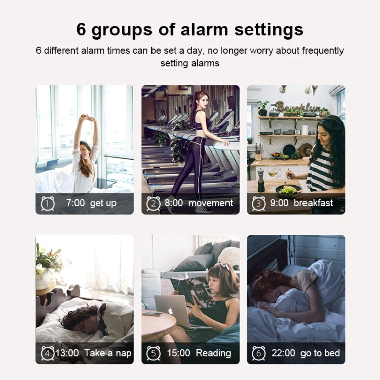 Digital Electronic Alarm Clock Creative LED Desk Clock US Plug