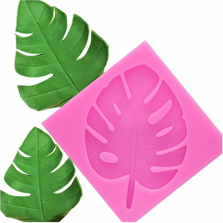 2 PCS DIY Tree Leaf Fondant Mould Chocolate Cake Decorating Mould