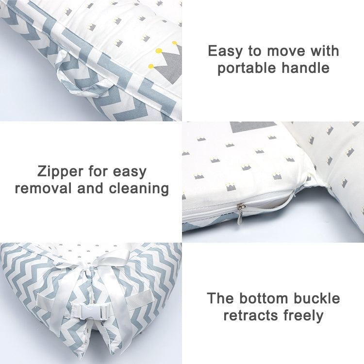 80*50cm Baby Bed Newborn Nursing Bionic Bed Crib Cot Baby Sleeping Artifact Bed Travel Bed Bumper