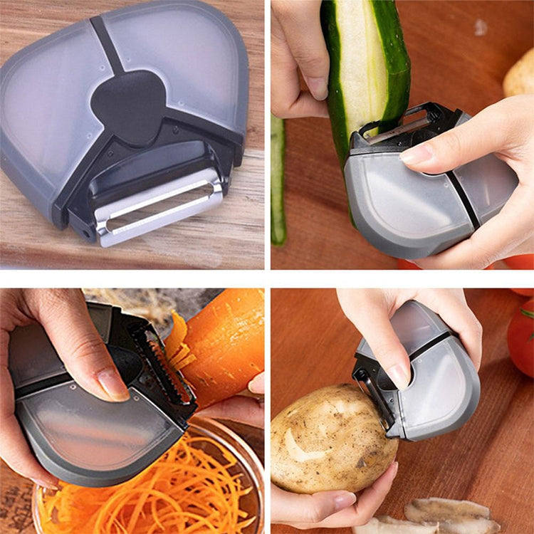 Multifunctional Stainless Steel Creative Peeler Three-in-one Peeler Grater
