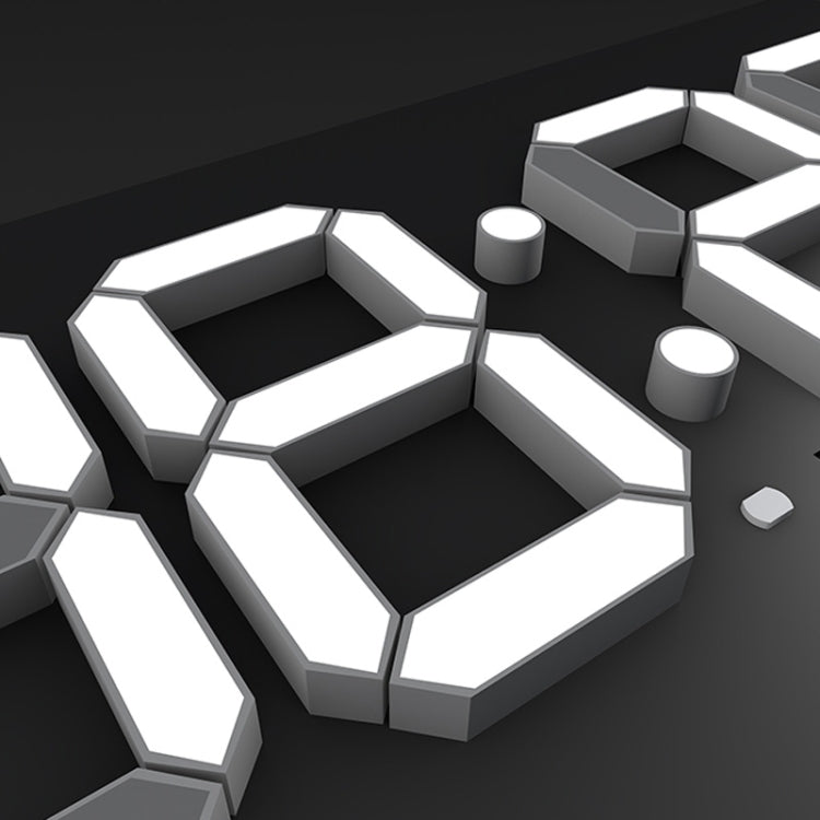 Creative Wall Clock Alarm Clock Simple Remote Control Perpetual Calendar Electronic Clock US Plug