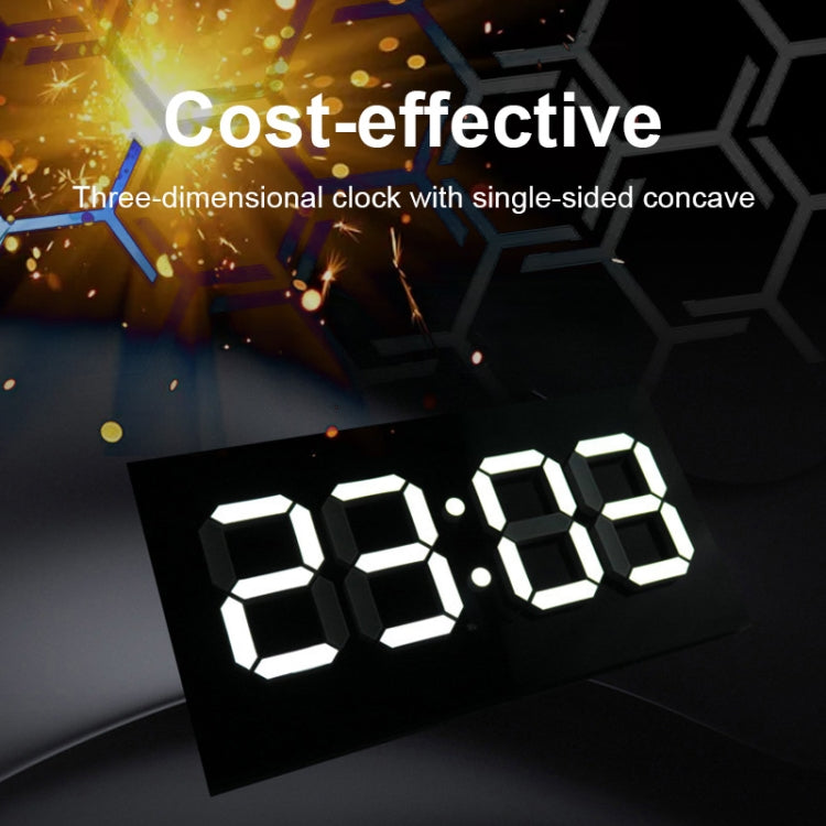 Creative Wall Clock Alarm Clock Simple Remote Control Perpetual Calendar Electronic Clock US Plug