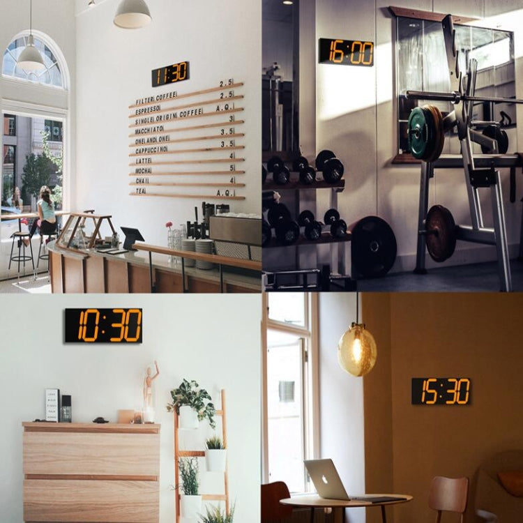 Wall Sticker LED Wall Clock Decorative Clock Creative Acrylic Mirror Clock US Plug