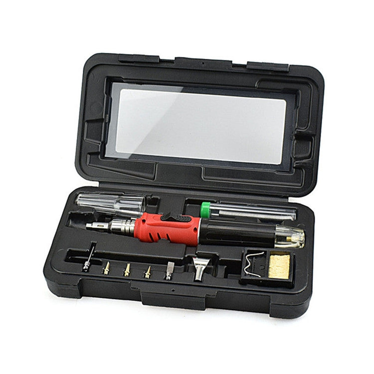 HS-1115K 10-in-1 Multifunctional Gas Soldering Iron Tool Set