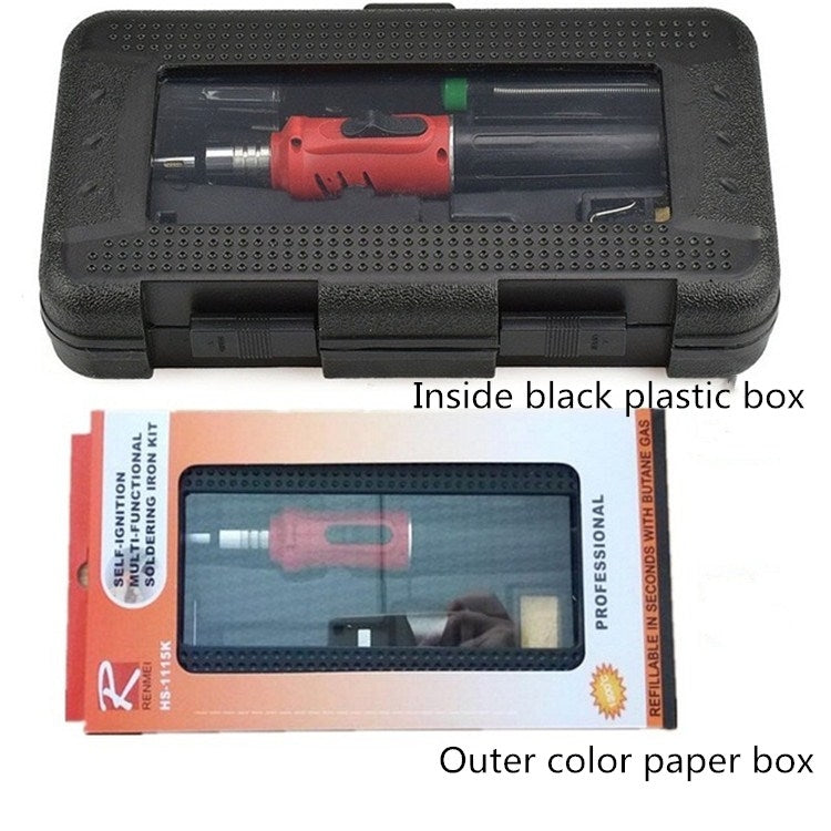 HS-1115K 10-in-1 Multifunctional Gas Soldering Iron Tool Set