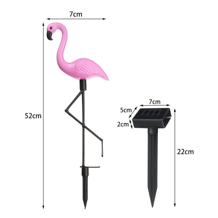 3 in 1 Waterproof Solar Flamingo Lawn Light LED Garden Path Landscape Lights Night Lamp