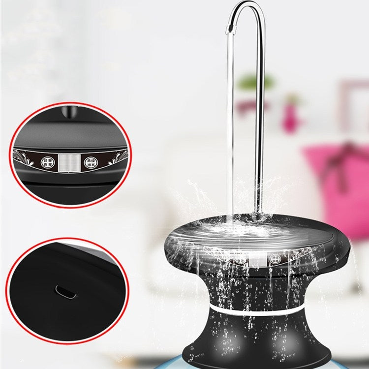 Tray Bucket Water Pump USB Rechargeable Wireless Electric Mineral Water Bucket Automatic Water Dispenser