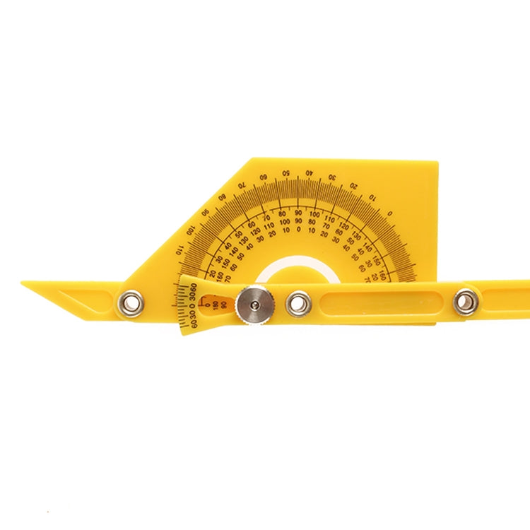 Template Tool Protractor Instrument Measuring Arm Ruler 180 Degree Woodworking Ruler
