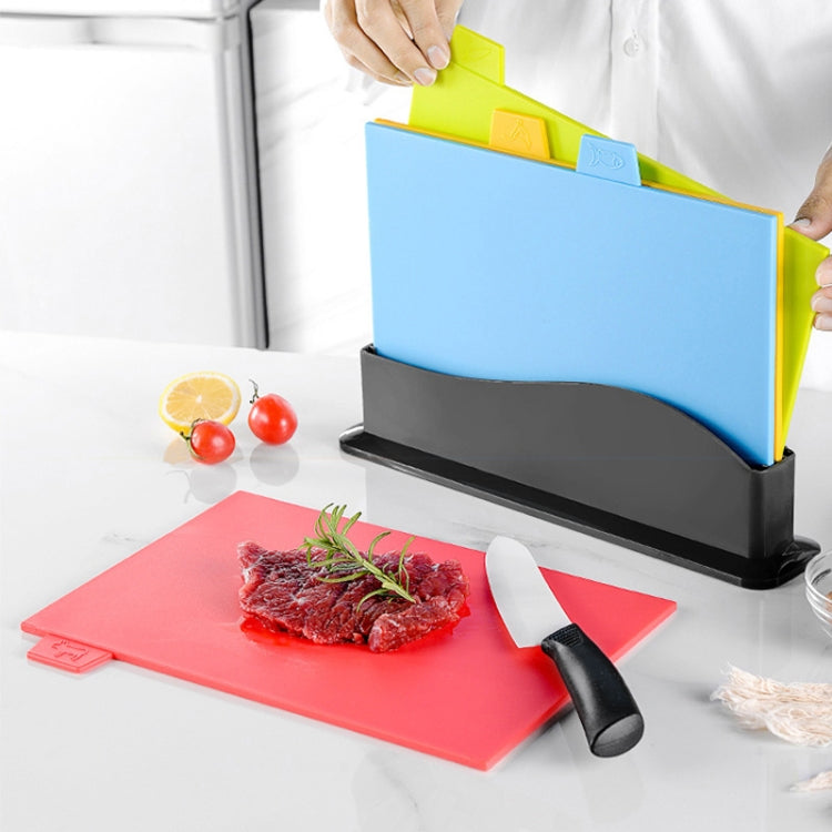 4 in 1 Classified Cutting Board Multifunctional Household Plastic Fruit Cutting Board Set