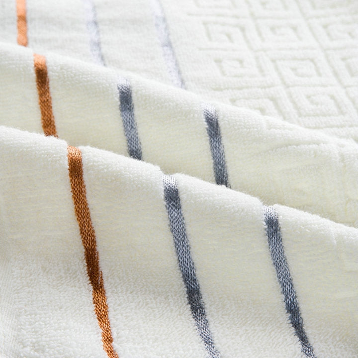 3 PCS Plaid Cotton Towel Bath Set