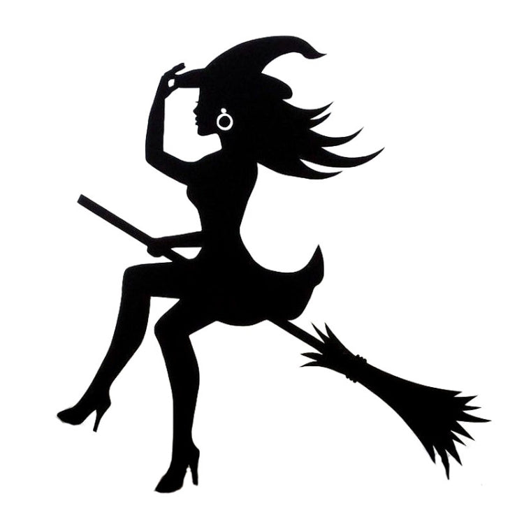 Sexy Witch Fashion Car Sticker Vinyl Decals Decor, Size: 15x14cm