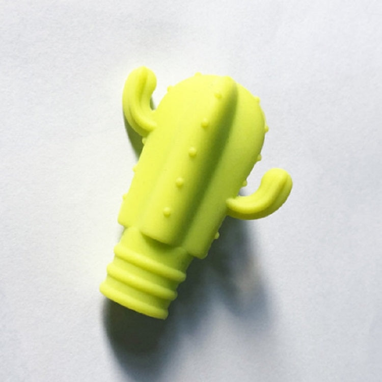 7 PCS Creative Cactus Silicone Wine Bottle Stopper + Wine Glass Marker Set