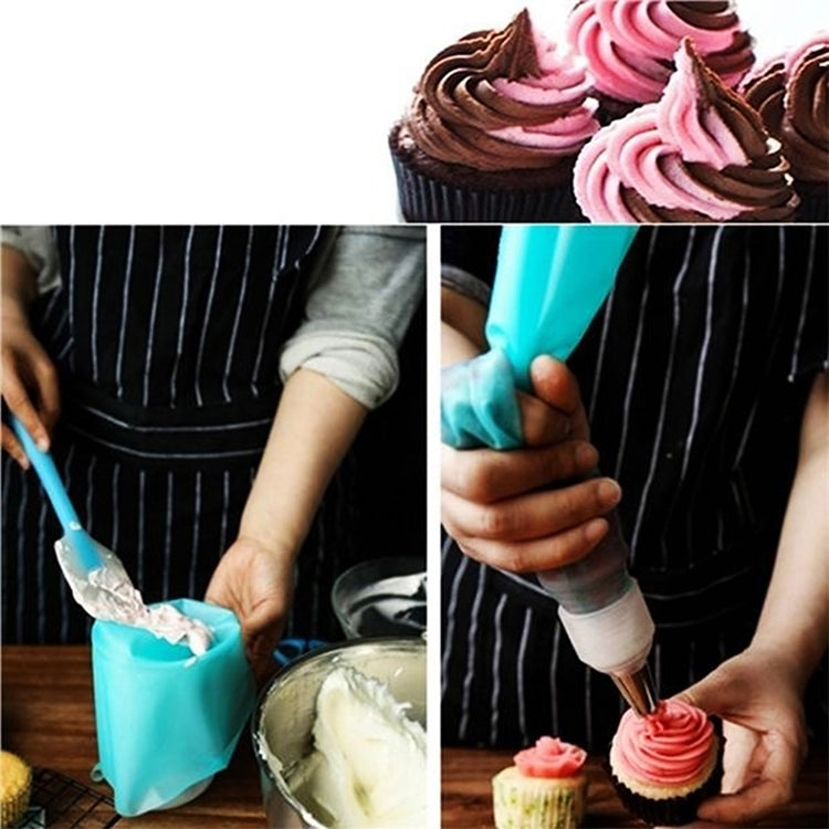 4 PCS Silicone Icing Piping Cream Pastry Bag Nozzle DIY Cake Decorating Tools